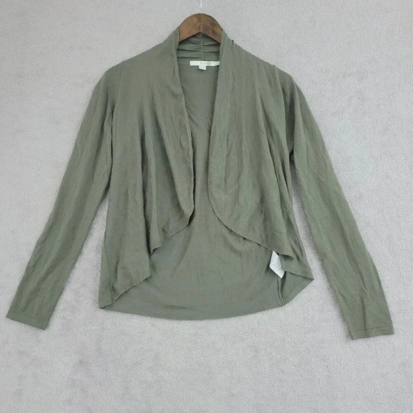 Boden Womens Green 100% Wool Long Sleeve Open Front Cardigan Sz 8  16PT - Picture 1 of 6